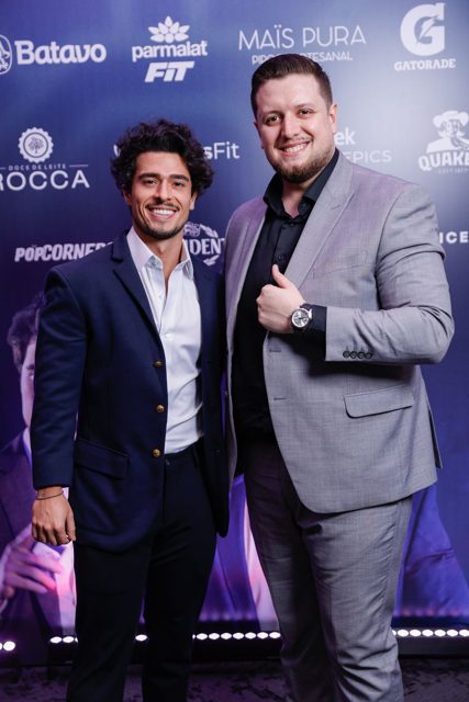 Nutricionista Thiago Barros ao lado de Rafael Almeida